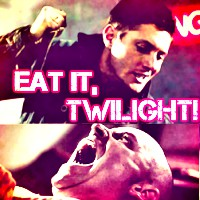  7. Pop Culture Reference {Dean Winchester ganking a vampire - Supernatural}