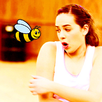  4 - Clip Art (Mary spends half her time on set dodging bees.)