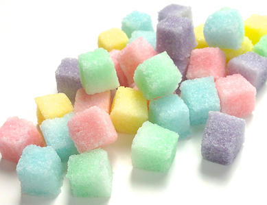 mine...colored sugar cubes