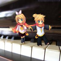 Rin and Len on da Piano 

Does it count?