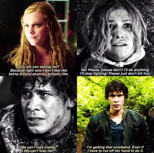  [b][i]Day 23: Relationship that bạn ship now but didn’t at first[/b] Bellamy/Clarke[/i] Also