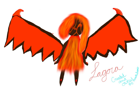  I made my own fanmon. Sorry it's not that great. Name: lagora Gender: 100% female Looks: media