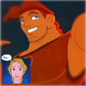Day 24: Your First Crossover Picture
Madellaine and Hercules (Its really bad)