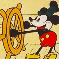 icono 1: (In honour of one of the very first animated cartoons, buque de vapor, barco de vapor Willy)