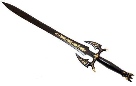  (Jhin's sword, it weighs 50Kg and can reach the ground when sheathed on his waist)