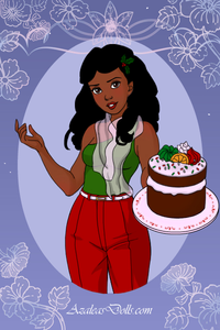  1: natal Cake (Tiana) again sorely disappointed in this game's curly hair options :(