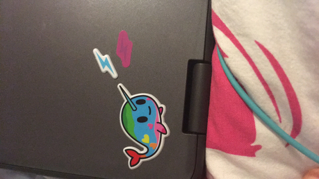  I have a tiny little er of a narwhal on my conputer. He shoots lighting out of his horn and he is my