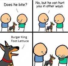 @Everyone who's dedicated to Burger King Foot Lettuce