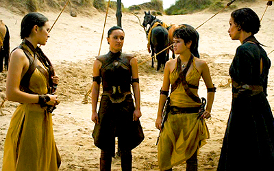 5x04. Religious zealots, Sand Snakes, and the snatching of Loras Tyrell. Not a fan.  

I did like t