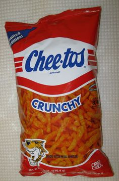  I'm seeing a lot of Cheetos, Cheez Balls, and Doritos. These would be my pick of the three.