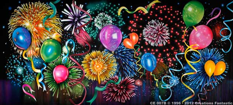 Fireworks & balloons