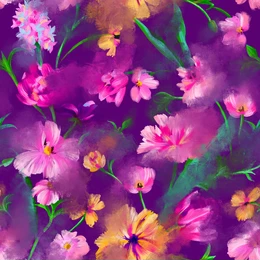  Purple お花 プロフィール background