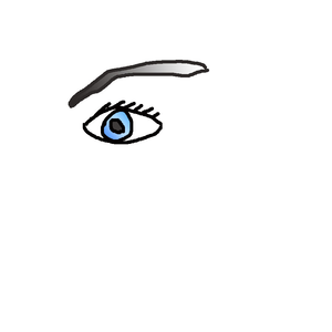 I drew my first digital eye! (for a eye tutorial on DeviantArt) I don't like it, tbh *lol*