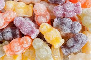Sorry i'm late girls but we can always share jelly babies ...you can bite their heads off or their fe