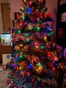 I finished my tree! My lights have 8 different modes to choose from, so my tree is even more impressi