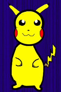  I drew Pikachu for the first time (for a DeviantArt tutorial) Underline first time. Very very first t
