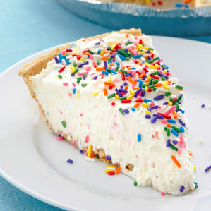 Happy birthday time my lovely besties! Here, let's share a slice of cheesecake with tons of sprinkles