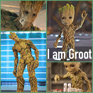  Groot and baby Groot