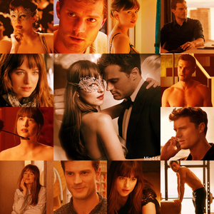  Fifty Shades of Grey trilogy Collage made oleh Mia