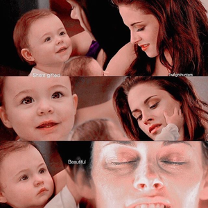 Renesmee showing Bella her first memory of her 