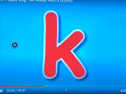  Blue Background And Red K