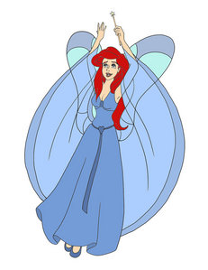 How's this? Credit goes to Dwynwyn and MellasFenixxes from Deviantart. Next find a picture of Ariel c