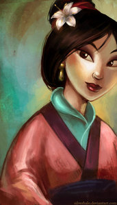 I think that Mulan's the bravest

Now find a picture of the most sheltered princess