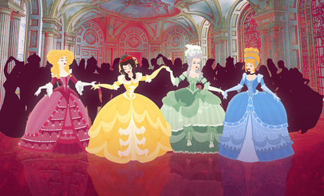 Like this? I think the one in the green is Marie Antoinette. Credit to Grodansnagel

Next find your