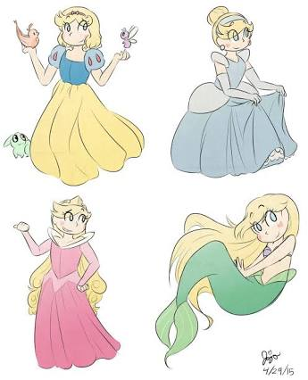 How about this ??? 😏
Now find Tiana and Aurora wearing actual outfits 😋
