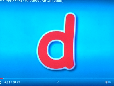  Blue Background And Red D