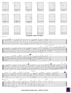  Hey, here is pg. 1 of 5 for "Walk This Way". I have it arranged for one đàn ghi ta, guitar and it sounds great!