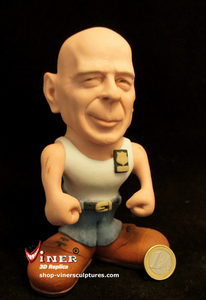  Hi guys. Check out the figurine we've printed recently in the anniversary 년 of Bruce Willis. The