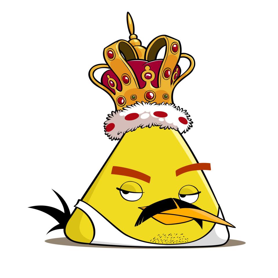 angry yellow bird