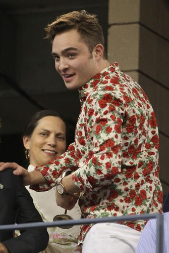  Ed Westwick at moet & chandon suite during 2012 US OPEN (sept 6)