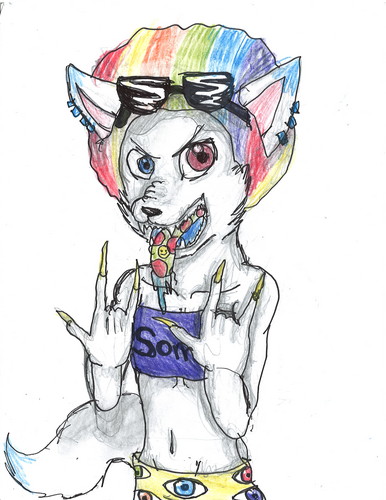 "im just that cool~<3"Galilio,the raver/party wolf