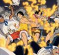 Ace and Luffy - anime photo