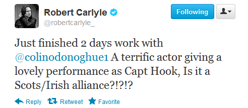  Cast Tweet Season 2: Captain Hook/Mr.Gold
