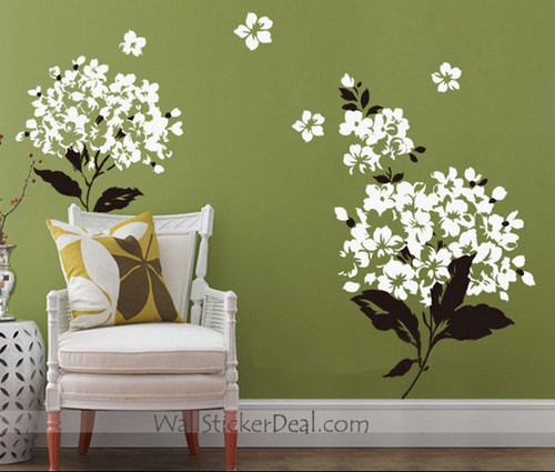  Charming flores muro Stickers