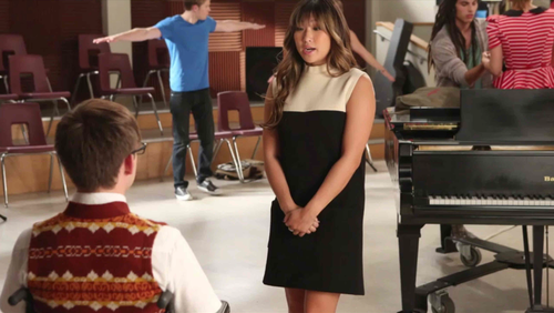 Chord in stills from Glee S4.1 "The New Rachel" episode