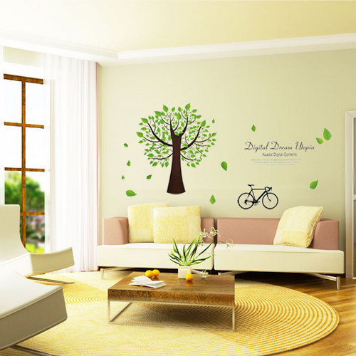  Digital Dream Utopia 나무, 트리 벽 Sticker
