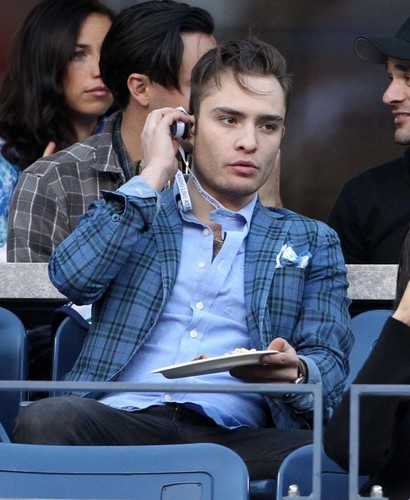  Ed Westwick at US Open 2012 Hangout (10 sept 2012)