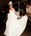 Gaga wearing a wedding dress in London - lady-gaga fan art