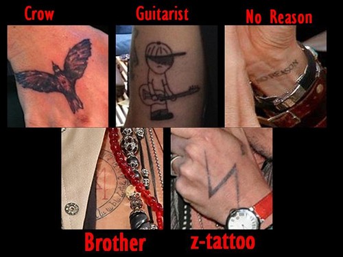 Johnny Depp Tattoos 2012
