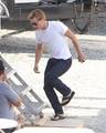 Josh Hutcherson shows up to the set of ‘Hunger Games: Catching Fire’ [HQ] - josh-hutcherson photo
