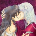 Kagome and Inuyasha kiss - inuyasha-and-ranma-1-2 fan art