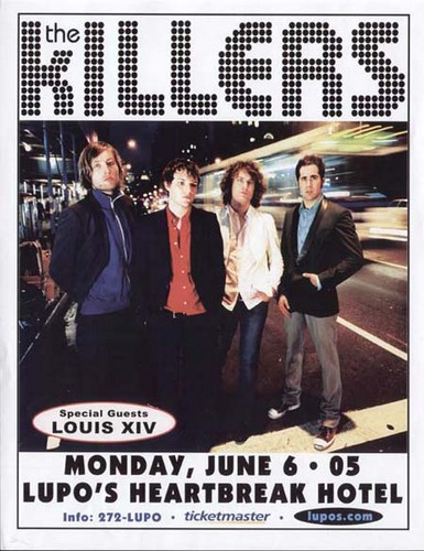  The Killers calesse, concerto poster