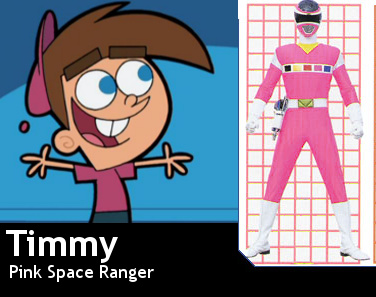  Timmy Turner, the first male गुलाबी Ranger