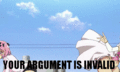 Your argument is invalid - anime photo