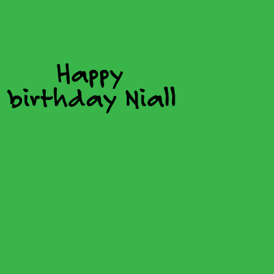  happy birthday niall