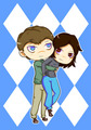 Chibi Gina and Dan - once-upon-a-time fan art